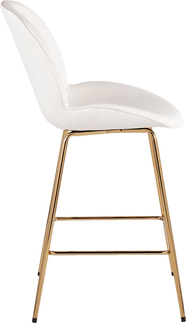 Gemma Faye White Counter Height Stool, Set of 2 - Thumbnail - Image 3