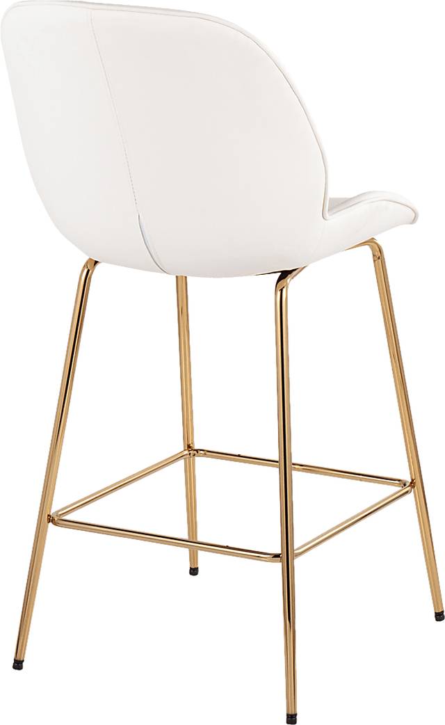 Gemma Faye White Counter Height Stool, Set of 2 - Thumbnail - Image 4