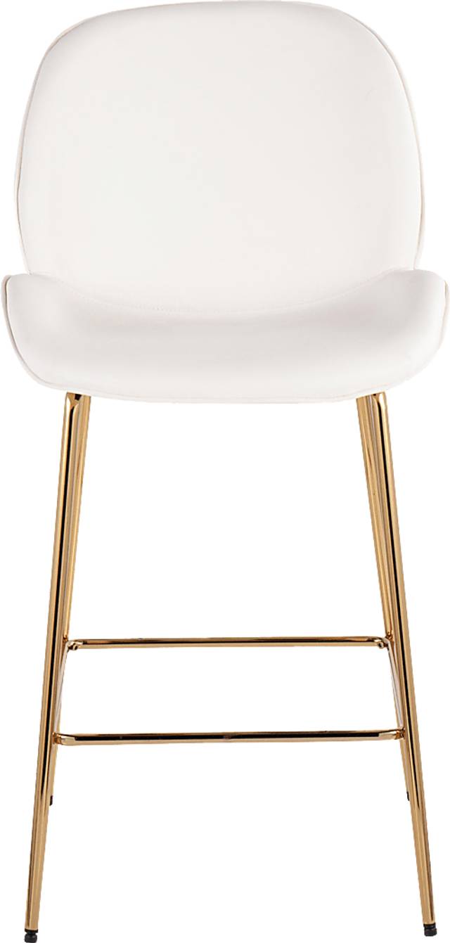 Gemma Faye White Counter Height Stool, Set of 2 - Thumbnail - Image 6