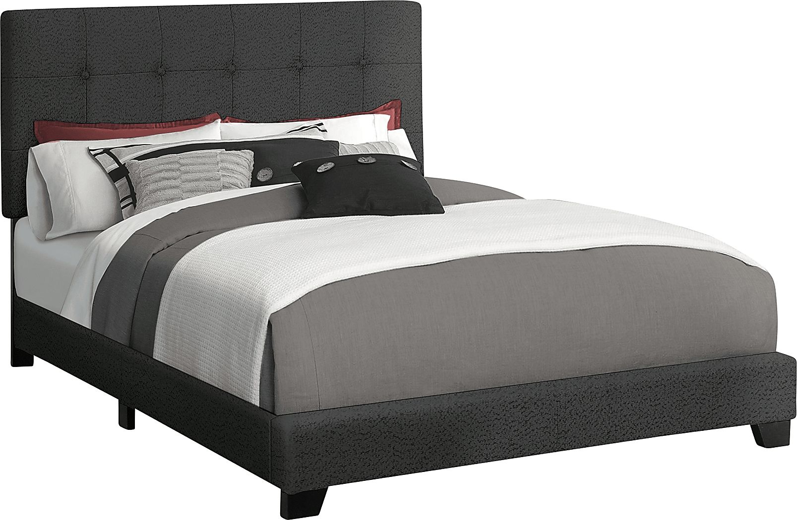 Gemmart Black Queen Bed