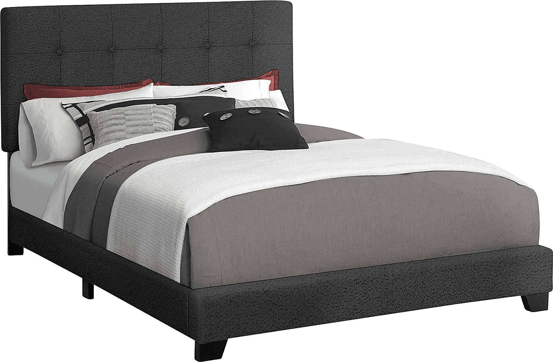 Gemmart Black Queen Bed - Image 1