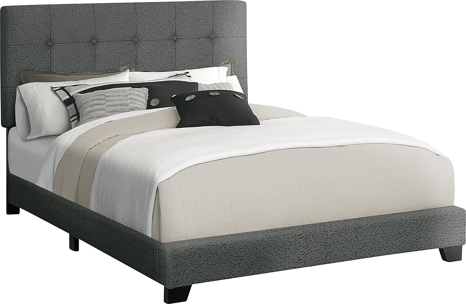 Gemmart Dark Gray Queen Bed