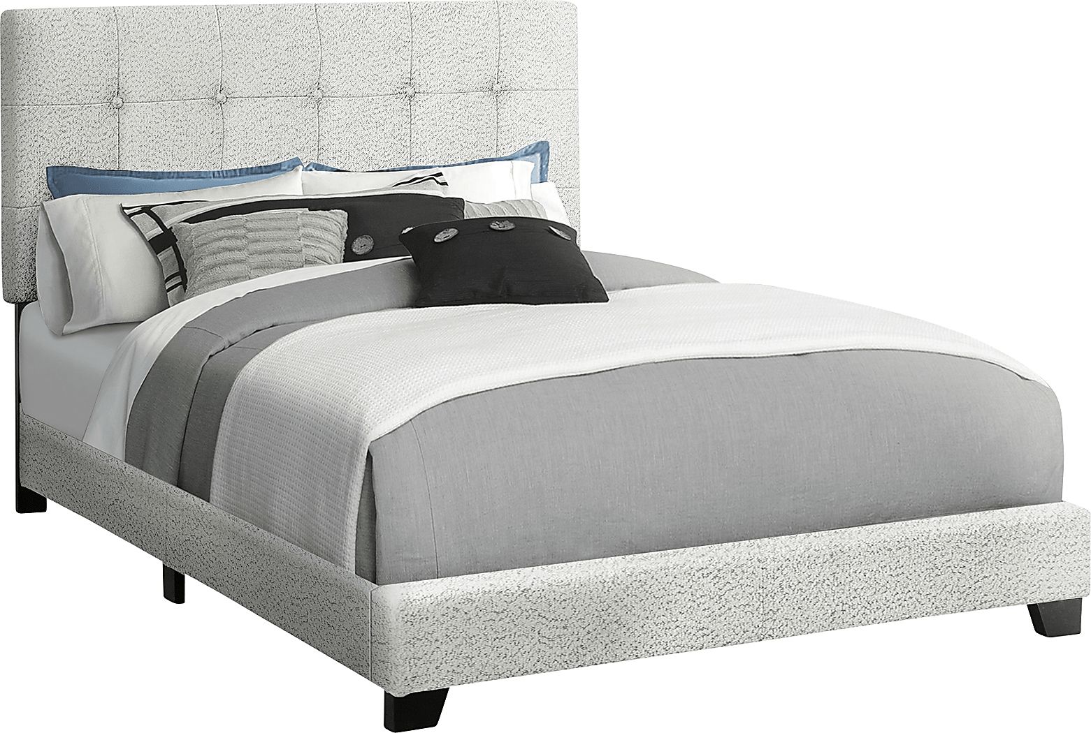 Gemmart Light Gray Full Bed