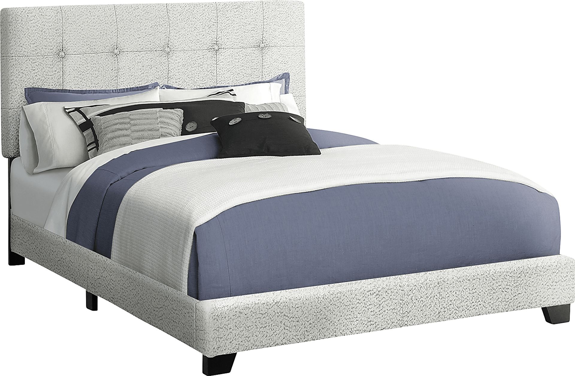 Gemmart Light Gray Queen Bed - Image 1