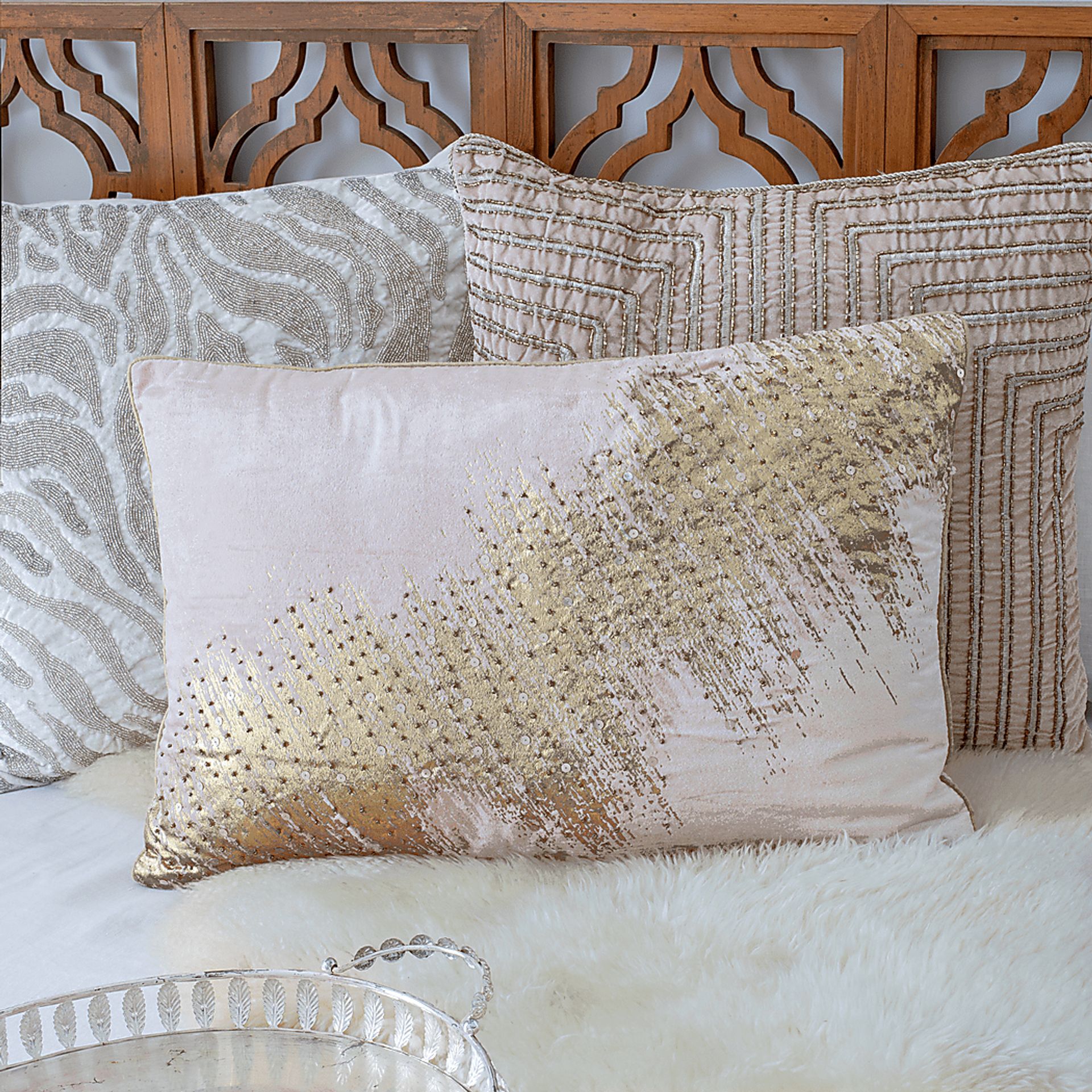 Gemrover Blush Lumbar Pillow - Image 2
