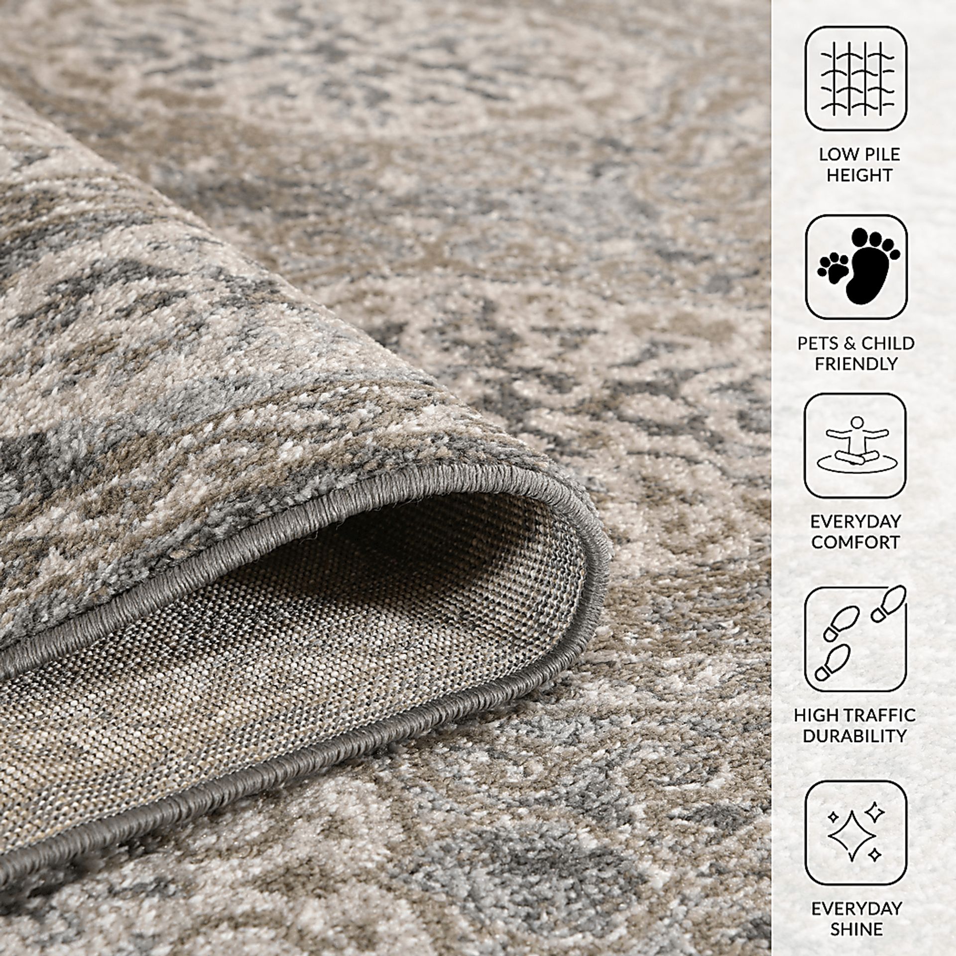 Gemse Brown 8'9 x 11'9 Rug - Image 5