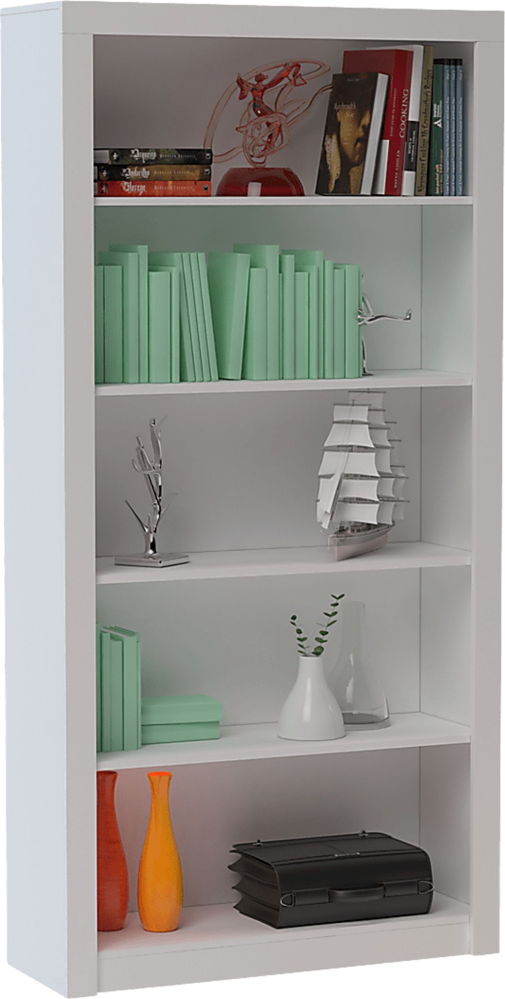 Gemshade White Bookcase - Image 3