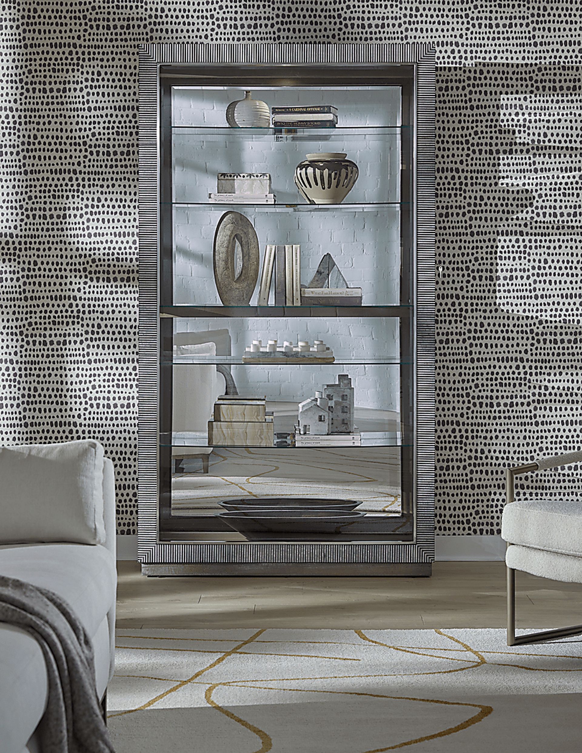 Gemwares Brown Accent Cabinet - Image 2