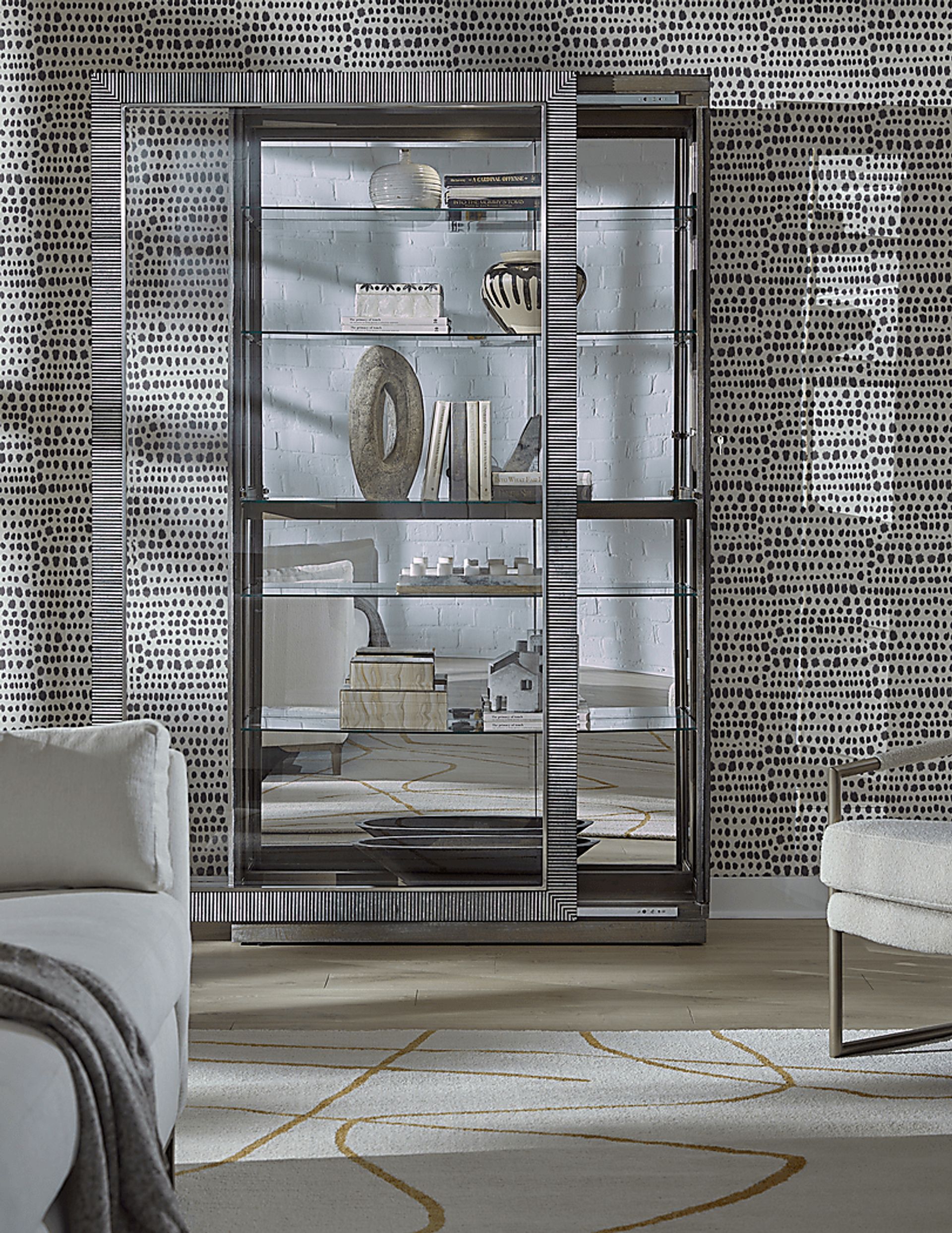 Gemwares Brown Accent Cabinet - Image 3