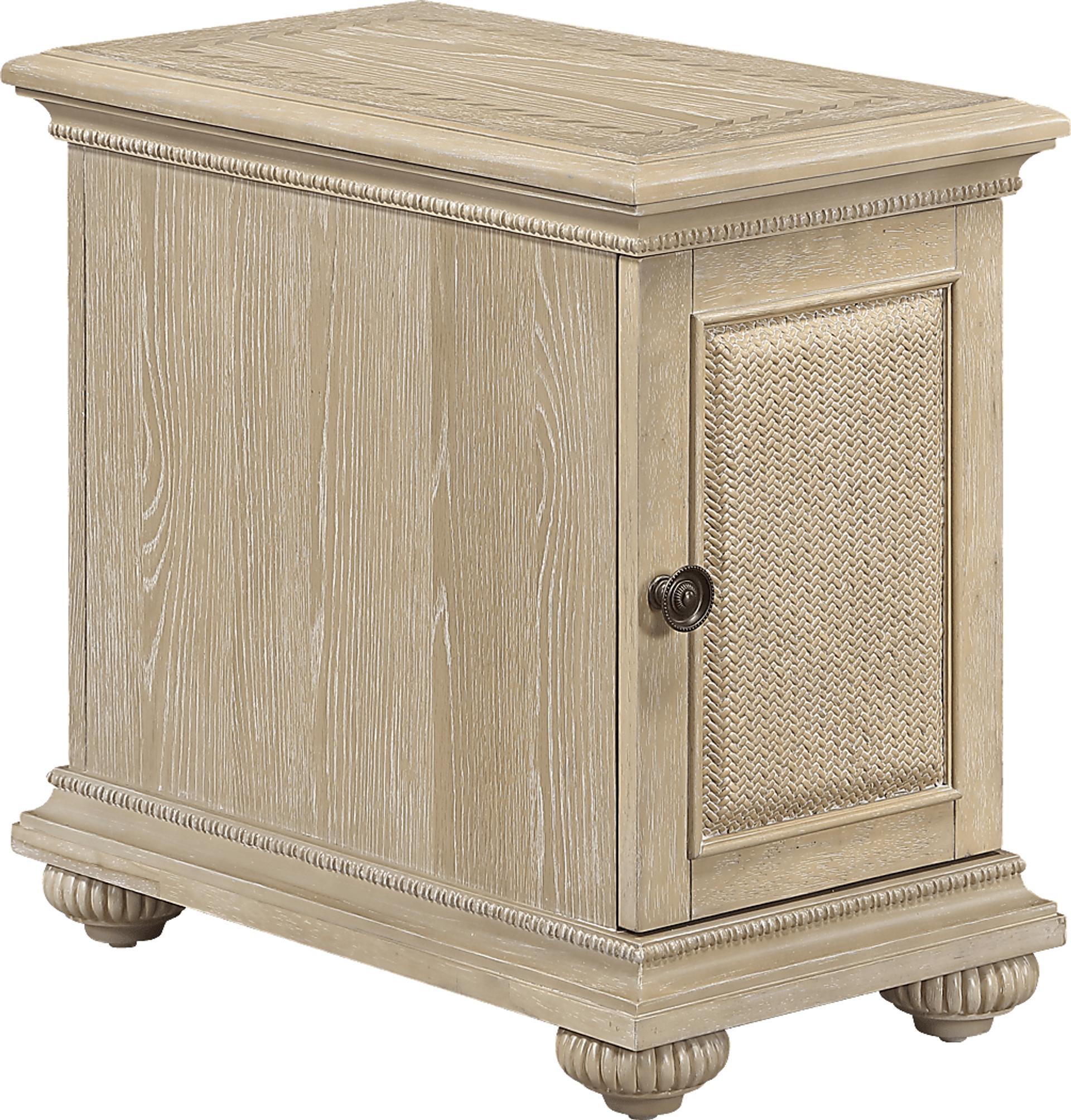 Gene Natural Chairside Table