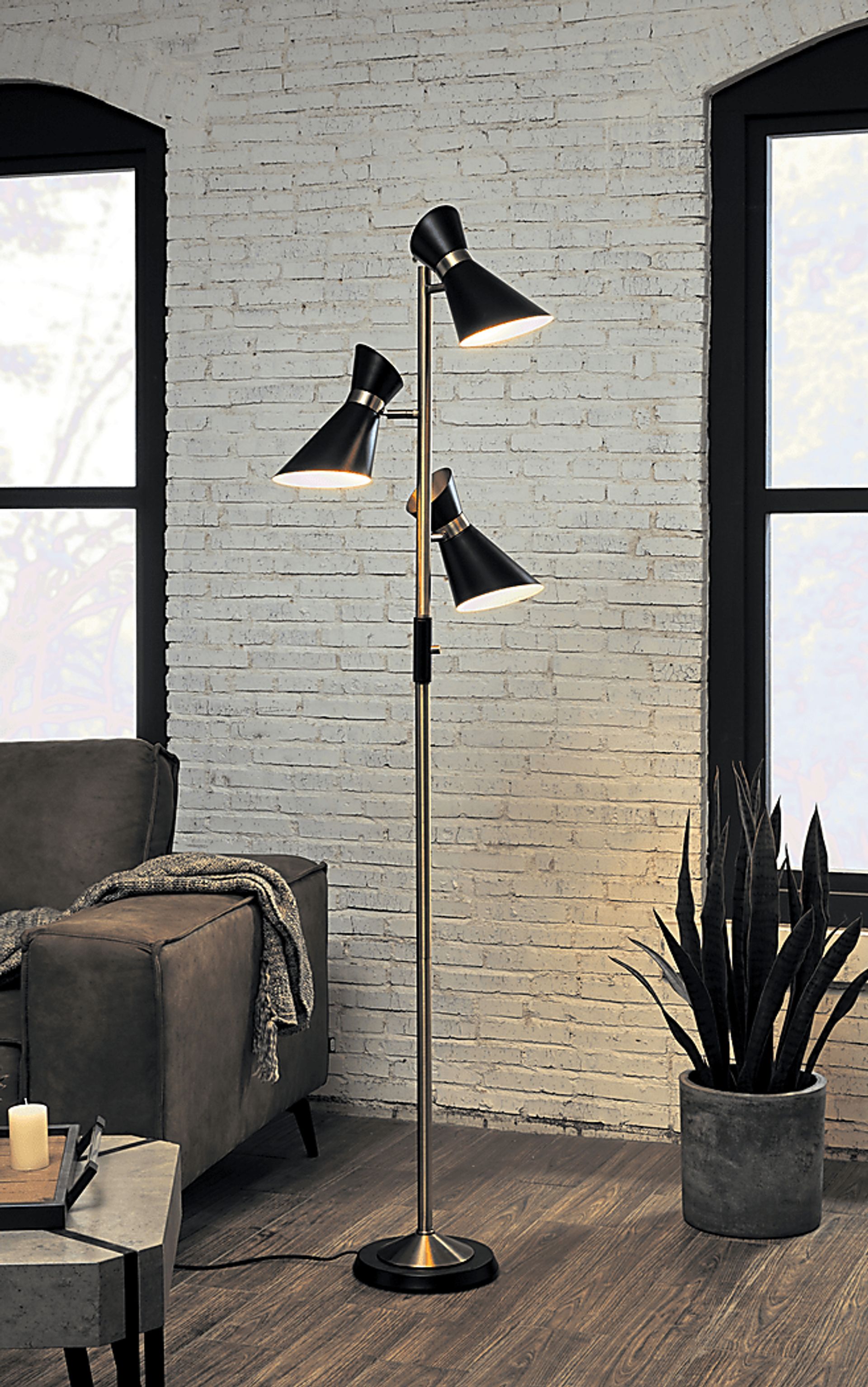 Genesee Gate Black Floor Lamp - Image 3