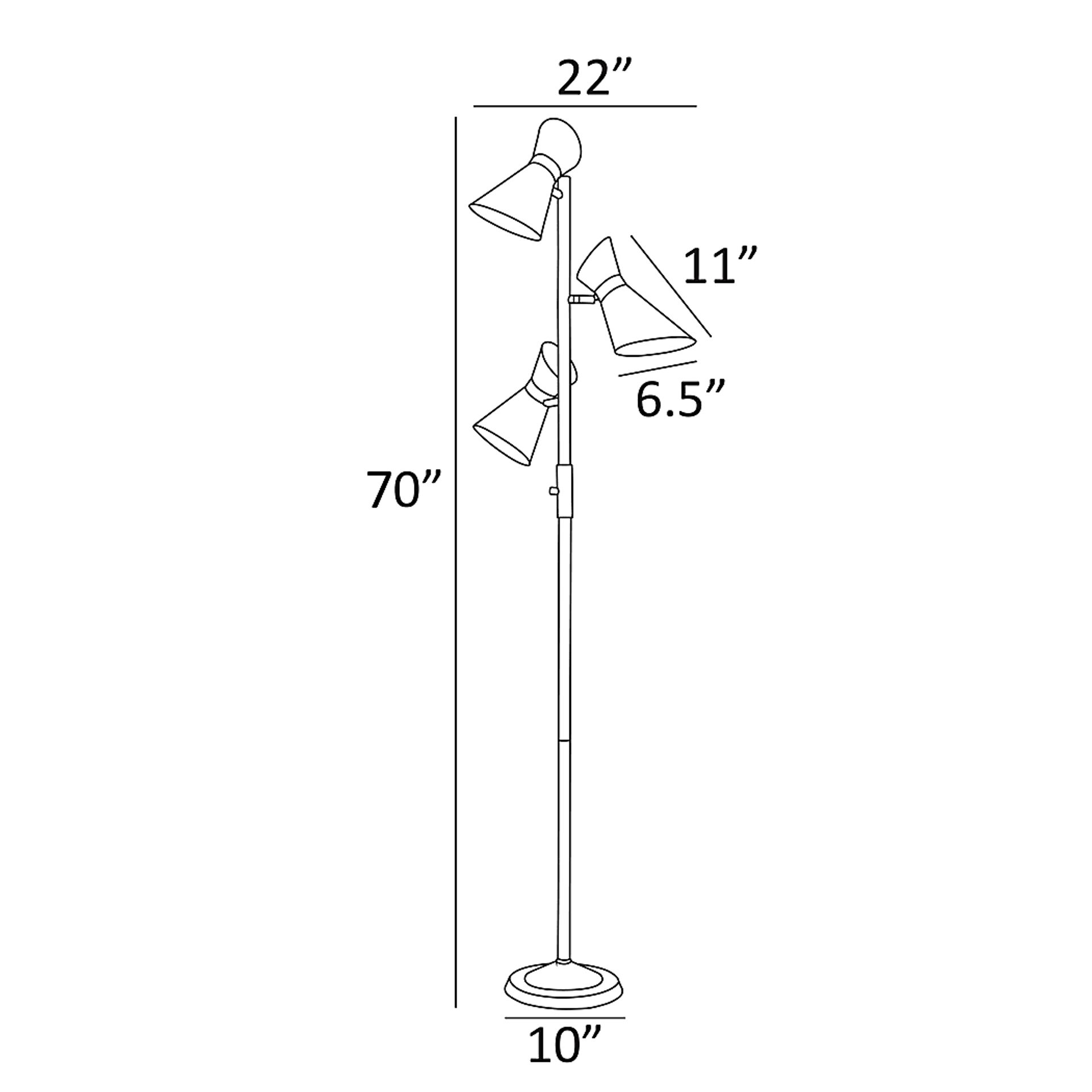 Genesee Gate Black Floor Lamp - Image 4