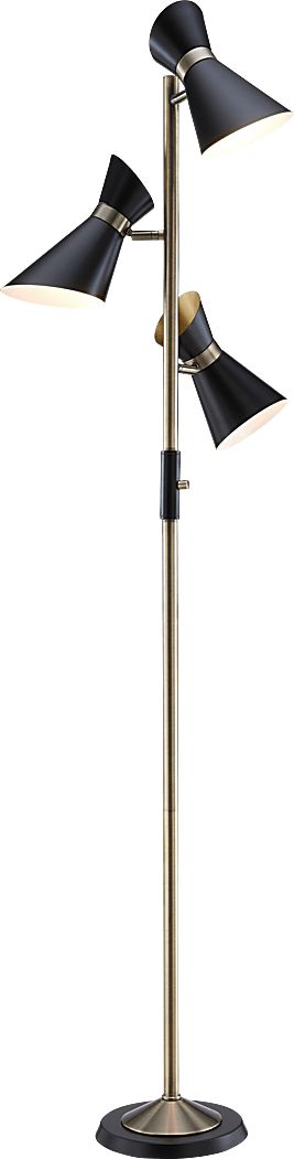 Genesee Gate Black Floor Lamp