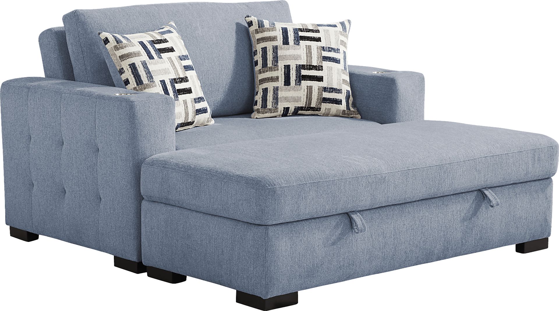 Geneva Blue 2 Pc Chaise - Image 1