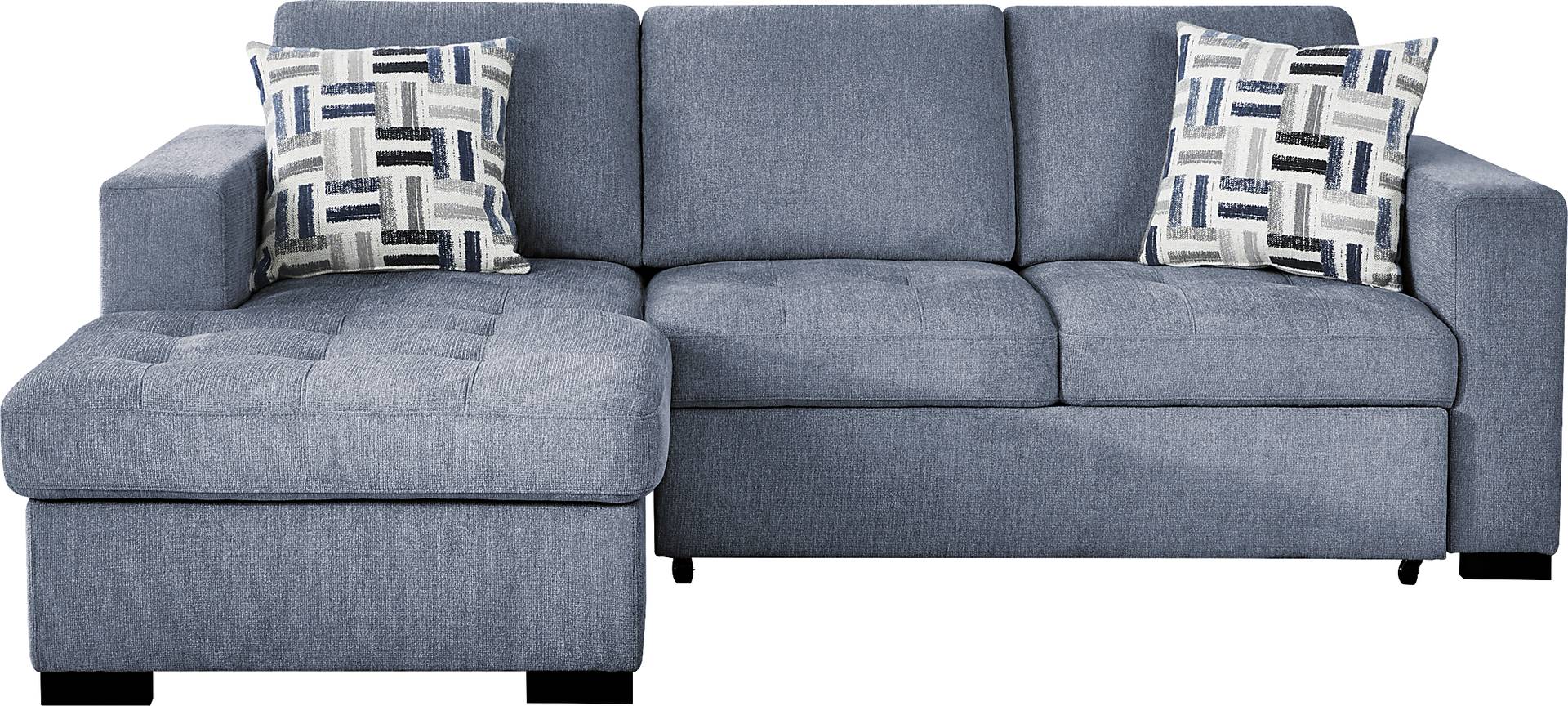 2 pc laf storage sleeper sectional