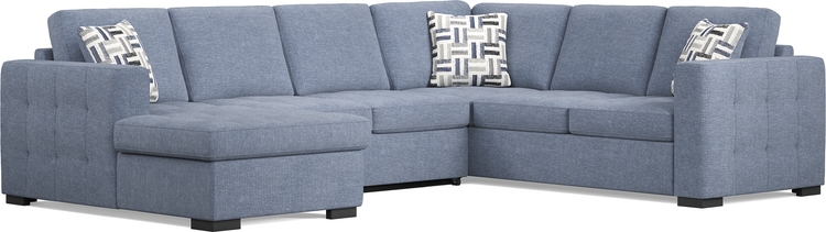 3 pc laf storage sleeper sectional
