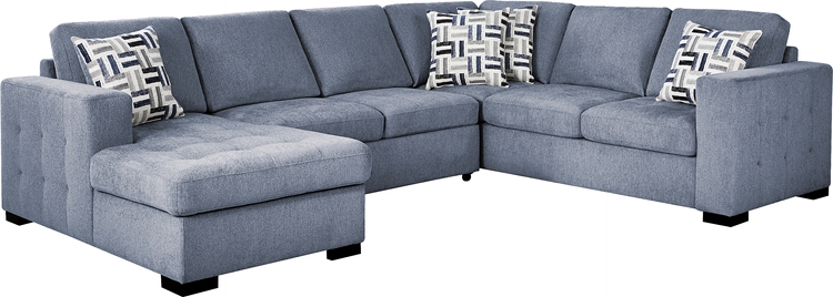 3 pc laf storage sleeper sectional