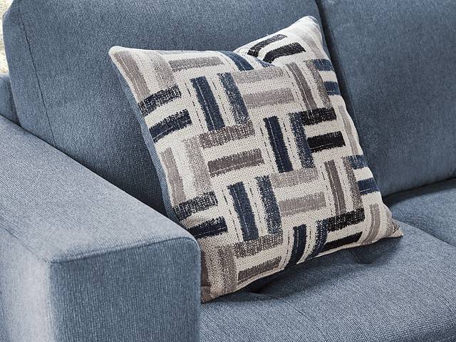Geneva Blue 6 Pc Sleeper Sectional Living Room - Thumbnail - Image 14
