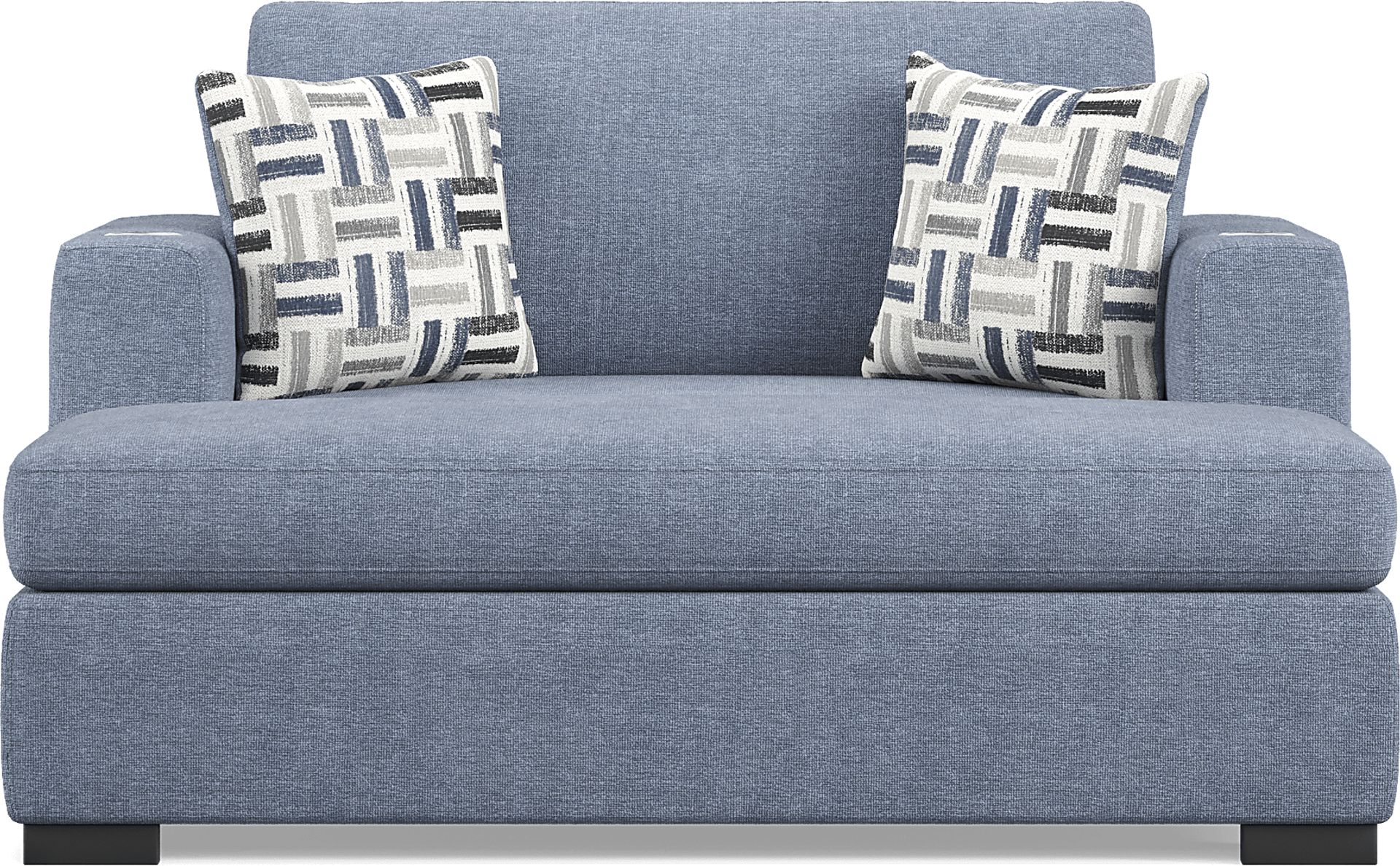 Geneva Blue 2 Pc Chaise - Image 3