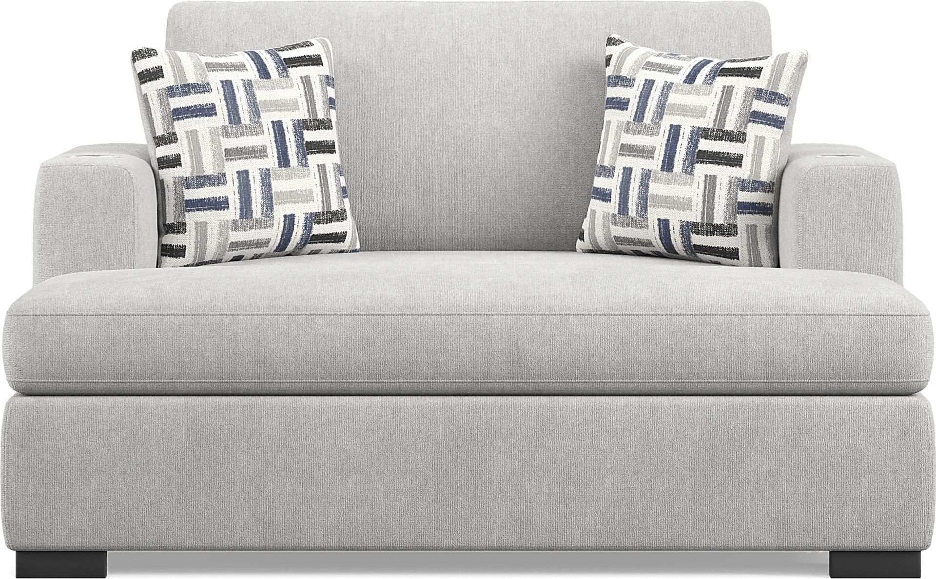 Geneva Gray 2 Pc Chaise - Image 3