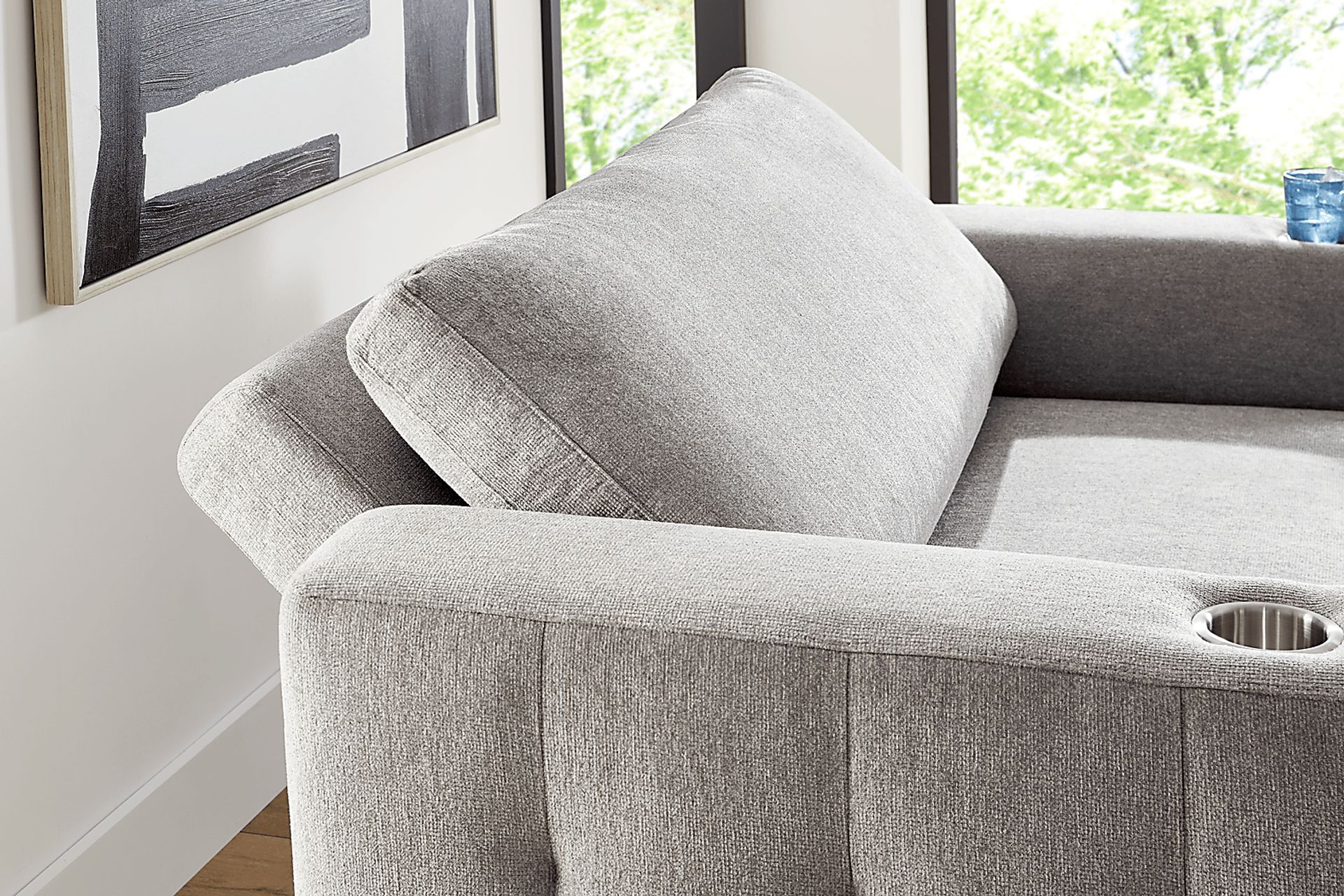 Geneva Gray 2 Pc Chaise - Image 10