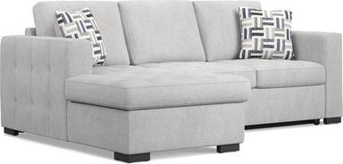2 pc laf storage sleeper sectional