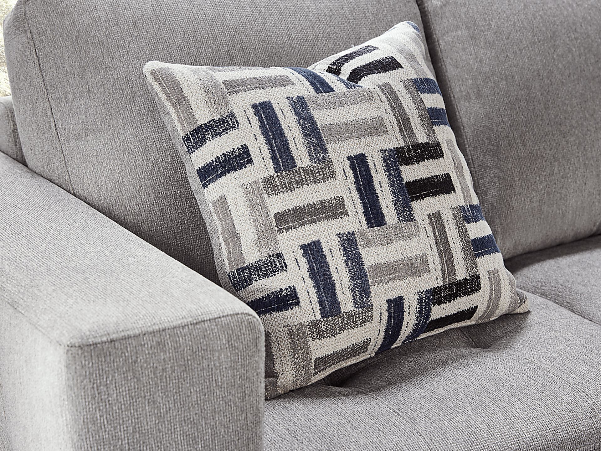 Geneva Gray 2 Pc Sleeper Sectional - Image 6