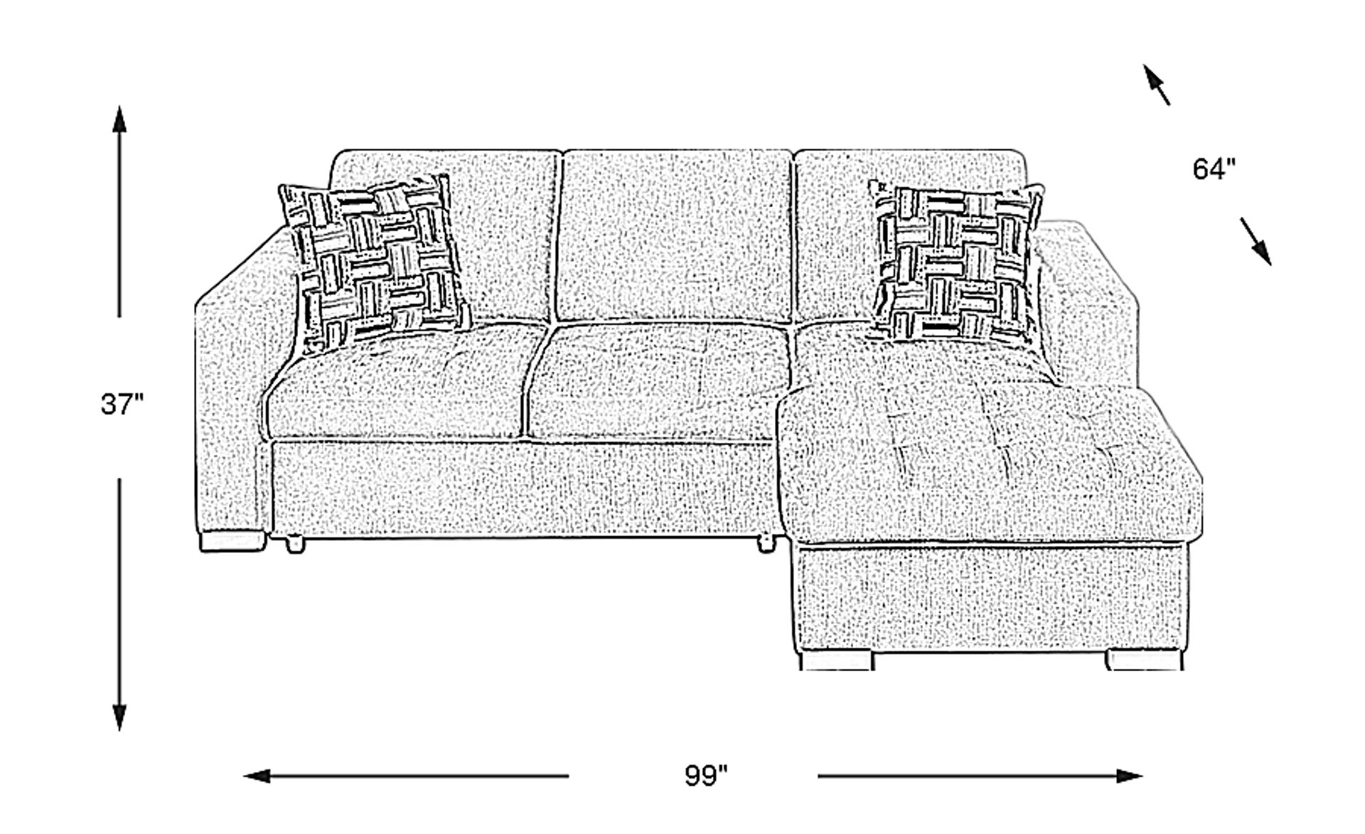 Dimension Image. Please refer to the Dimension Tab on this page for dimension details.