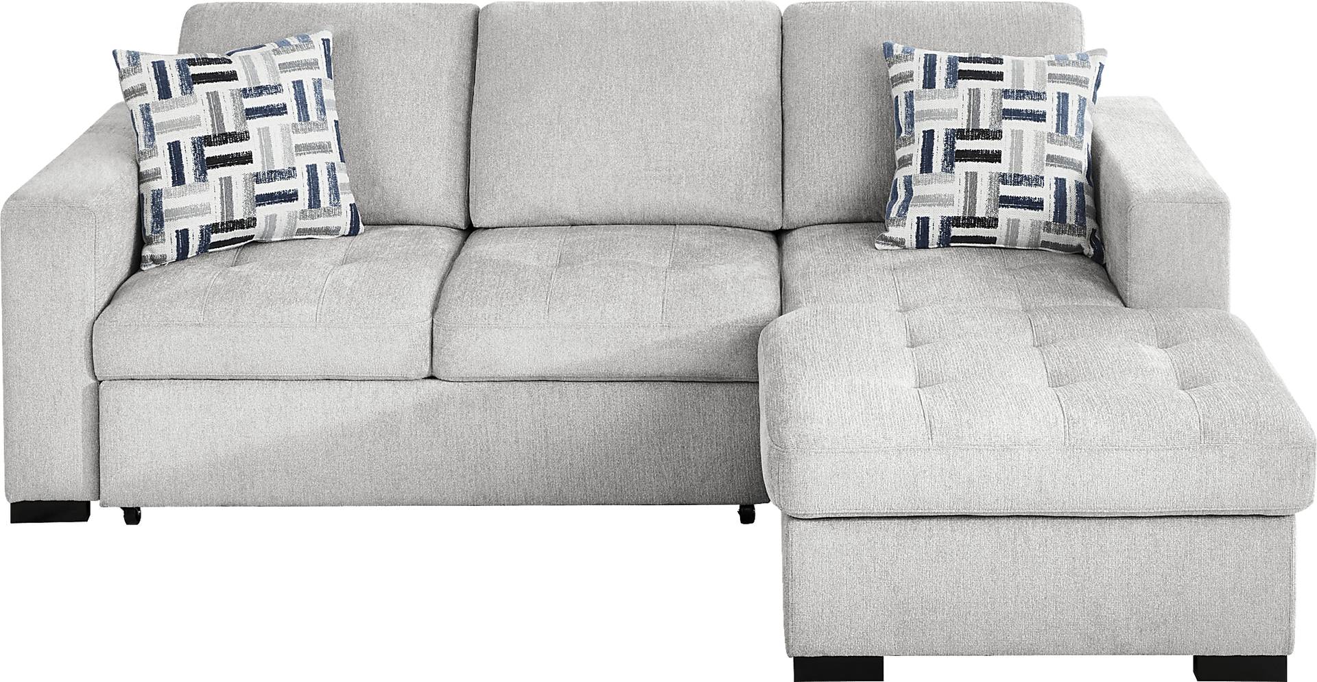 2 pc left arm chaise sleeper sectional