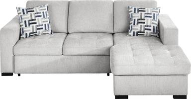 2 pc left arm chaise sleeper sectional