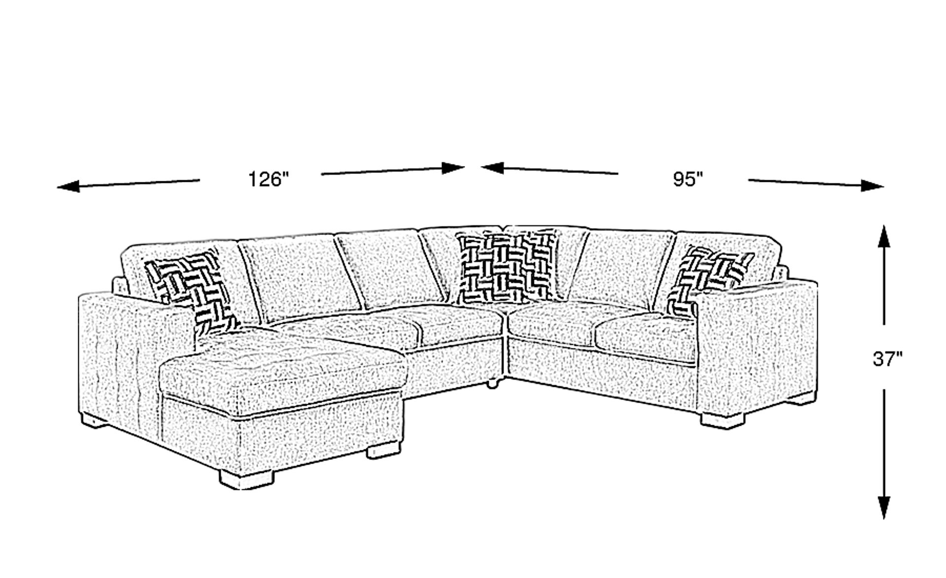 Dimension Image. Please refer to the Dimension Tab on this page for dimension details.