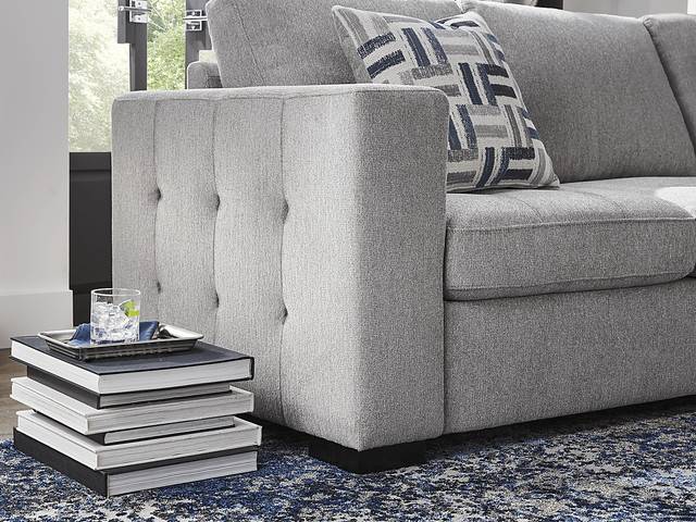 Geneva Gray 6 Pc Sleeper Sectional Living Room - Thumbnail - Image 13