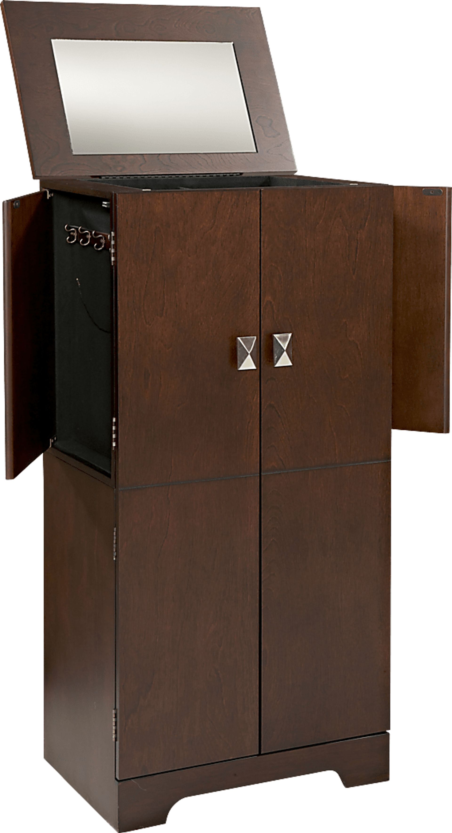 Genevra Espresso Jewelry Armoire - Image 1
