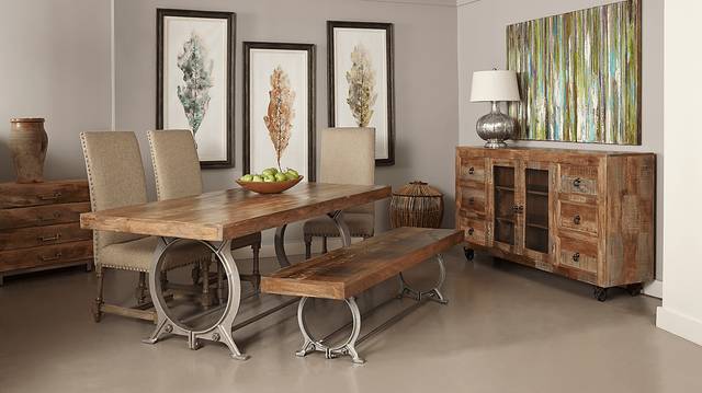 Genieva Brown Rectangle Dining Table - Thumbnail - Image 2