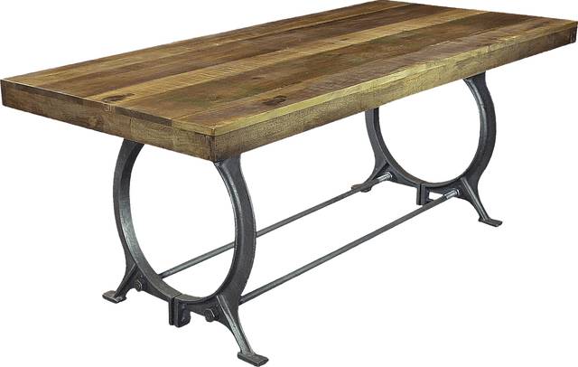 Genieva Brown Rectangle Dining Table - Thumbnail - Image 1