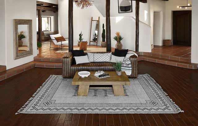 Genny Black 5'3 x 7'6 Rug - Thumbnail - Image 2