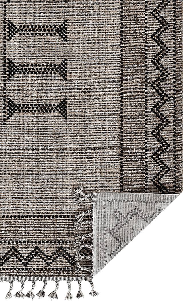 Genny Black 5'3 x 7'6 Rug - Thumbnail - Image 3