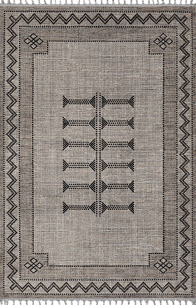 Genny Black 5'3 x 7'6 Rug - Thumbnail - Image 1
