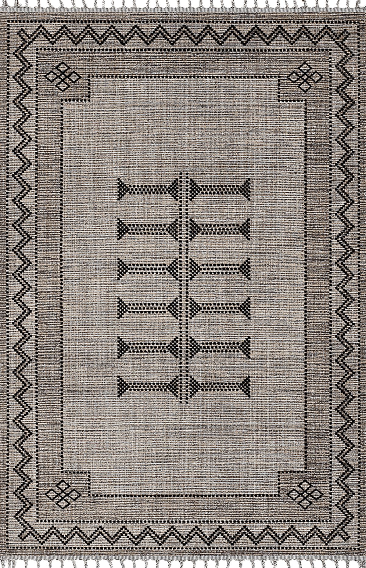Genny Black Rugs | Rooms to Go