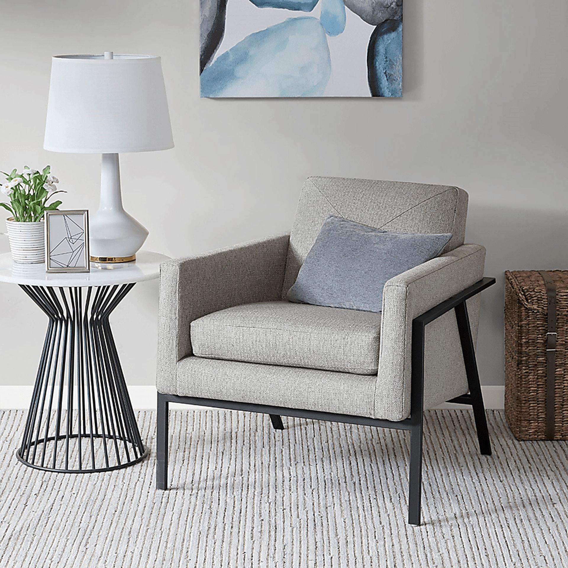 Genoa Way Gray Accent Chair - Image 2