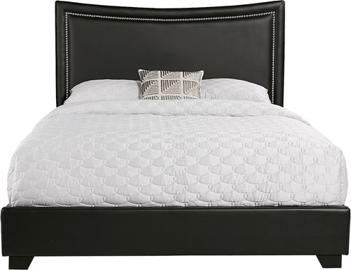 Genoa II Black 3 Pc Queen Upholstered Bed