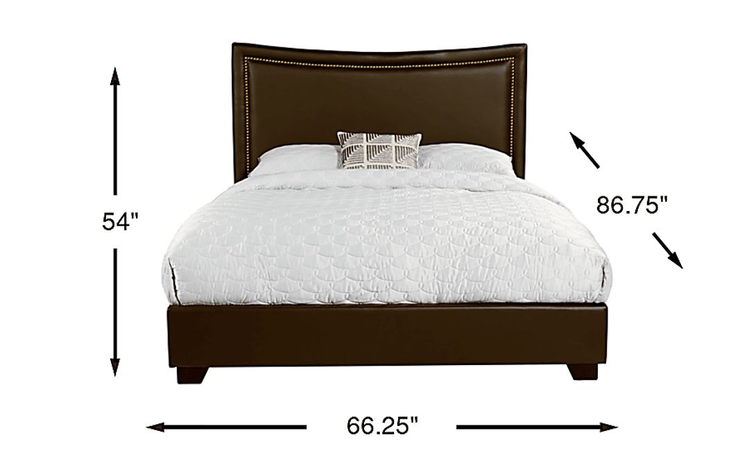 Genoa II Brown 3 Pc Queen Upholstered Bed
