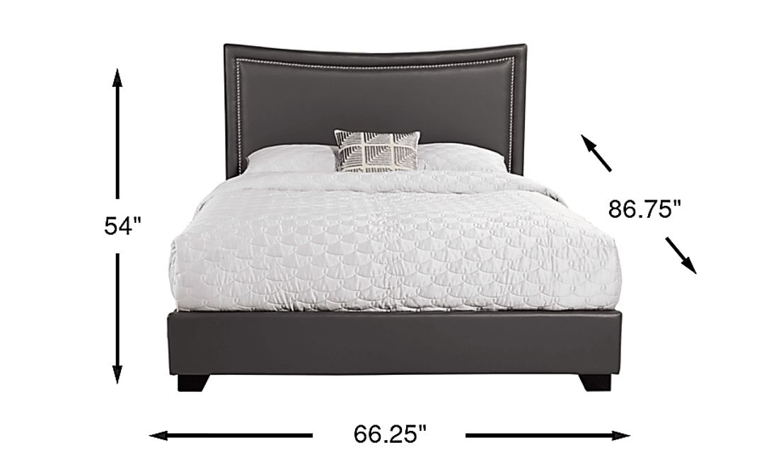 Genoa II Gray 3 Pc Queen Upholstered Bed