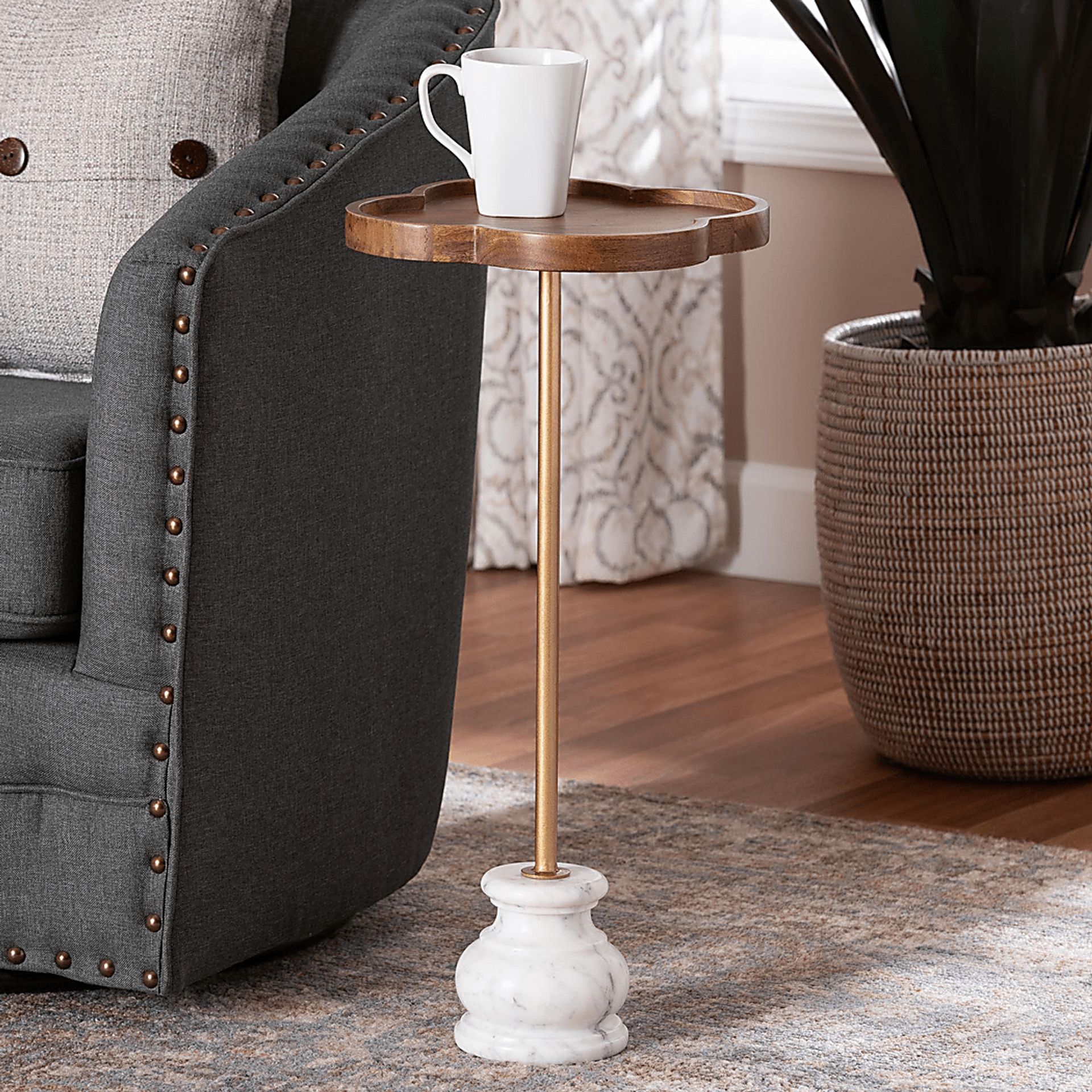 Genobu Brown/Gold Accent Table - Image 2