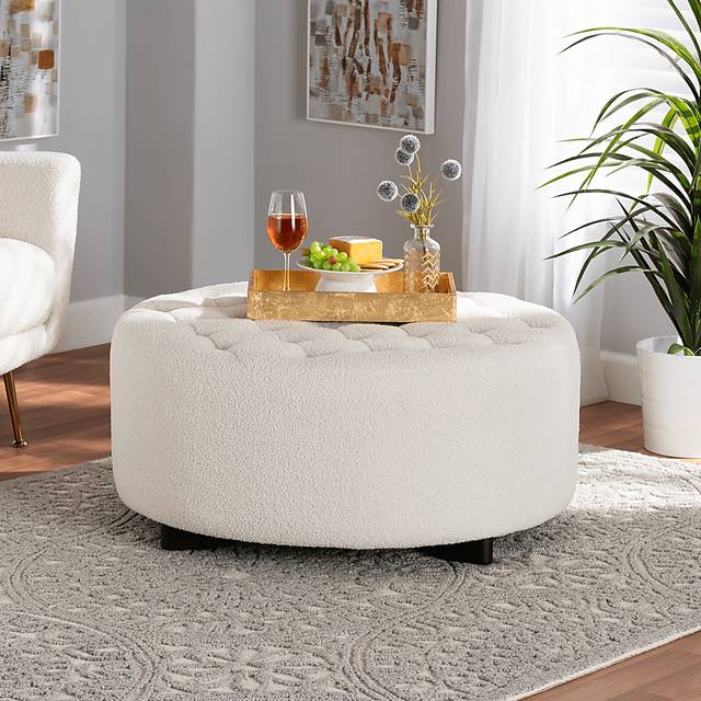 Genoply Ivory Ottoman - Thumbnail - Image 2