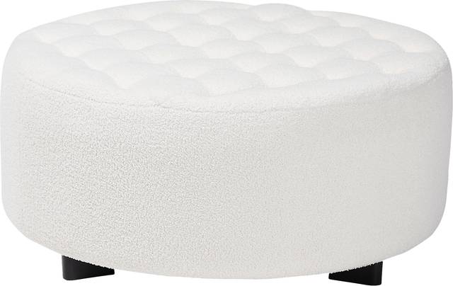 Genoply Ivory Ottoman - Thumbnail - Image 1