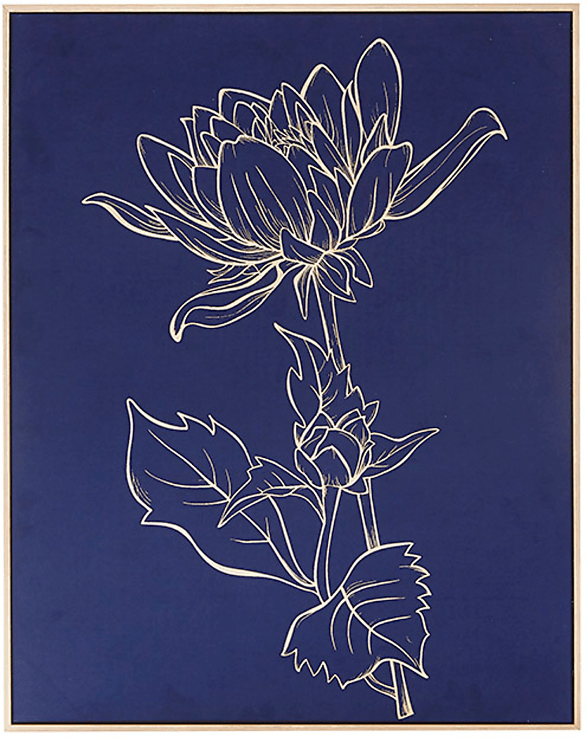 Gen's Lotus Navy Artwork - Image 1