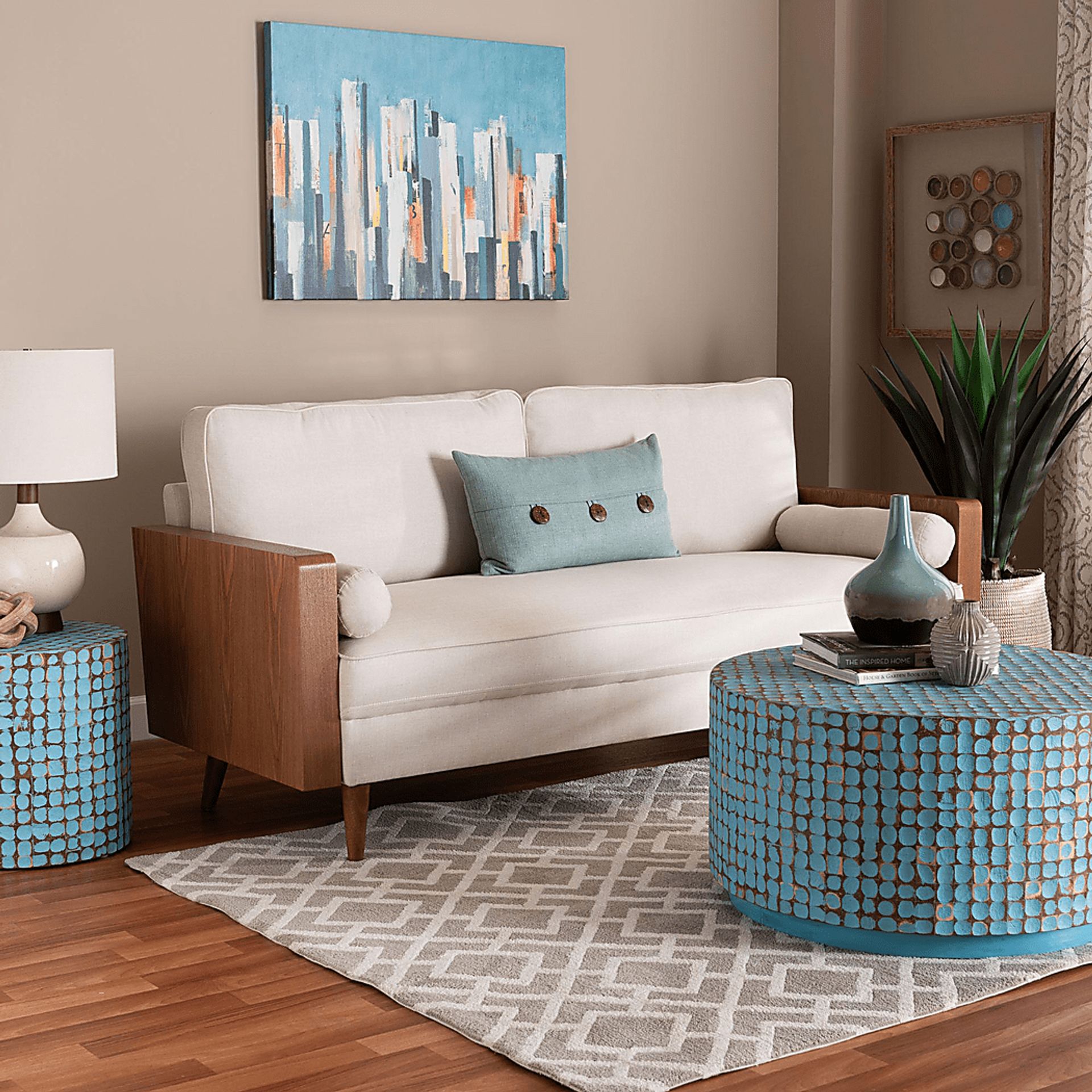 Gensemer Beige Sofa - Image 2