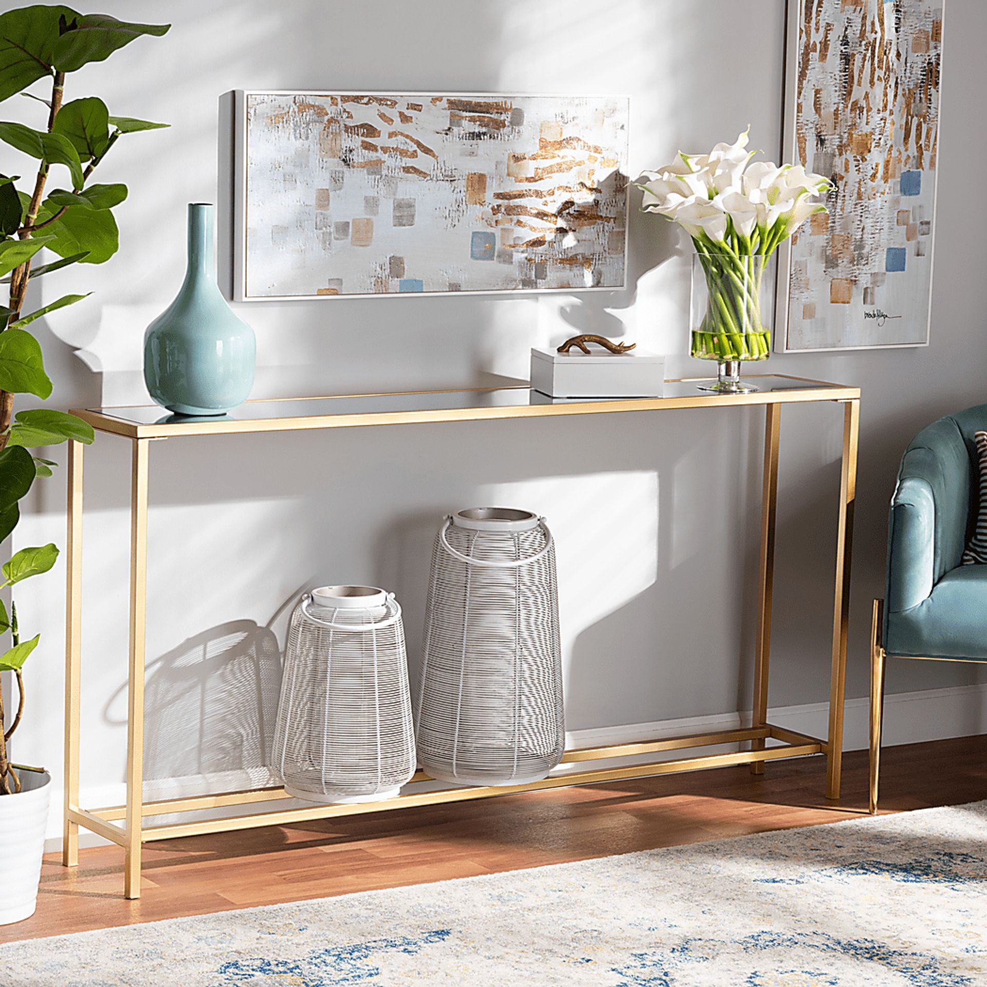 Gensen Yellow Console Table - Image 7