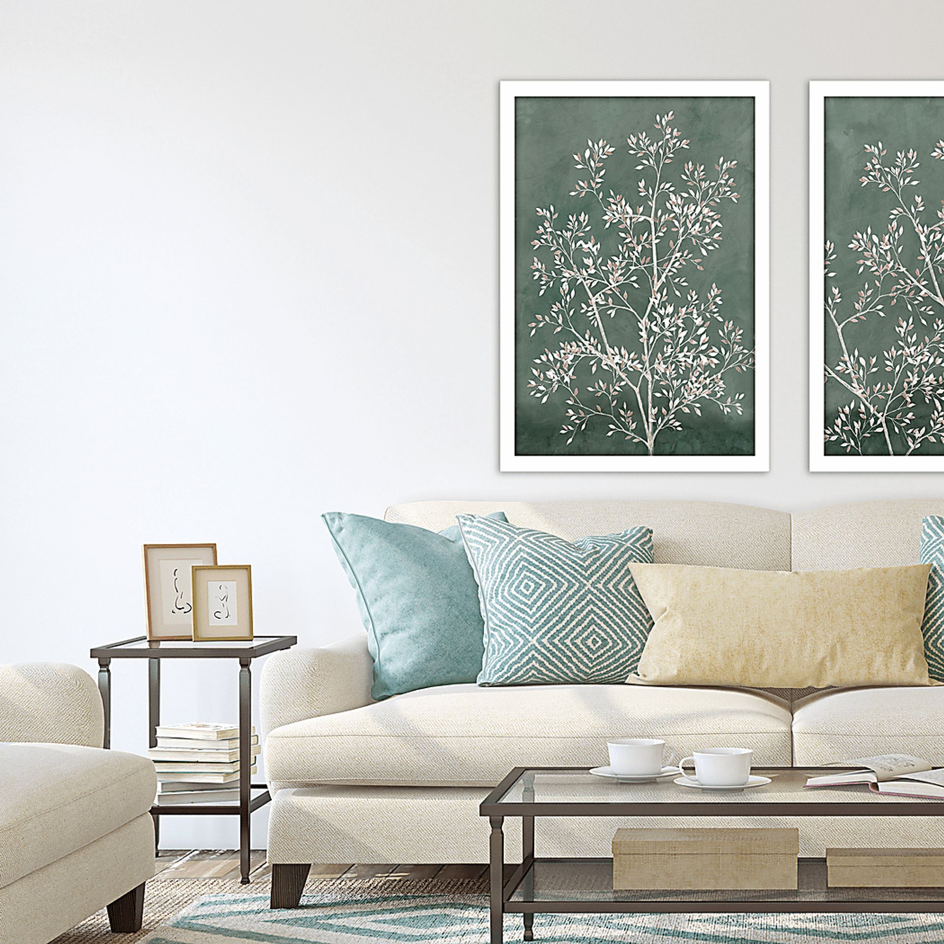 Gentle Tree I Green Framed Artwork - Image 2
